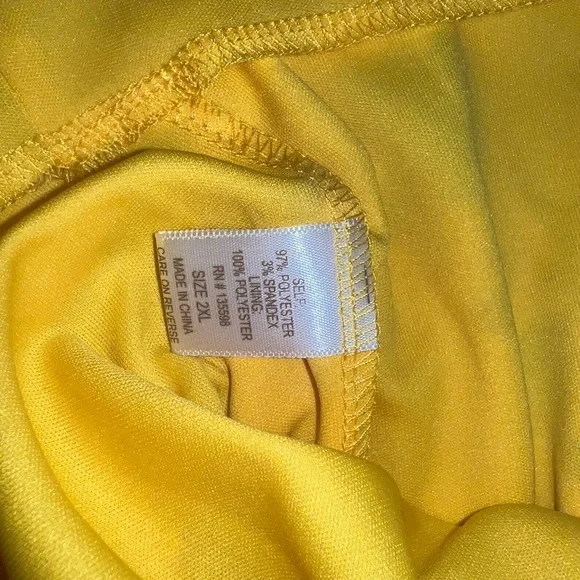 NWT Liberty Love Sunshine Yellow Floral Sundress Size 2X - Picture 9 of 9